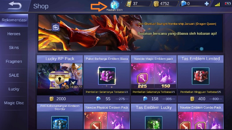 Cara Kirim Skin Mobile Legends Ke Teman