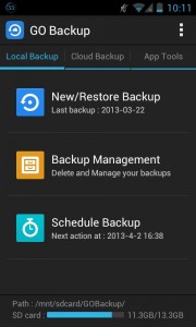 aplikasi backup android terpopuler G Cloud Backup