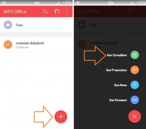 cara membuat dokumen excel di smartphone android