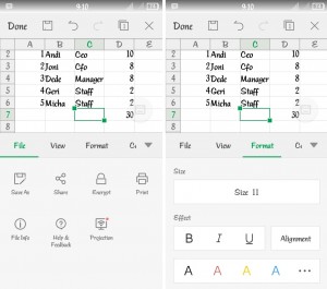 cara membuat dokumen excel di smartphone android