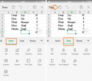 cara membuat dokumen excel di smartphone android