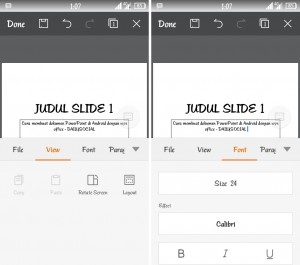 cara membuat dokumen presentasi di android