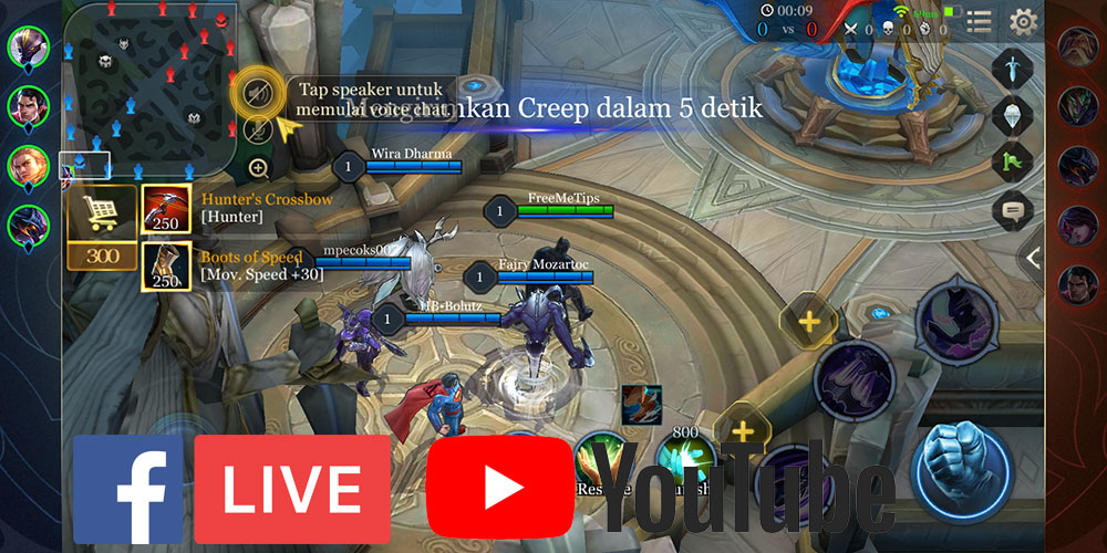 cara-live-streaming-game-arena-of-valor-mobile-legends-dan-vainglory