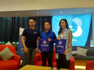 CEO Djaring Laksamana Mustika saat acara peluncuran Djaring / DailySocial