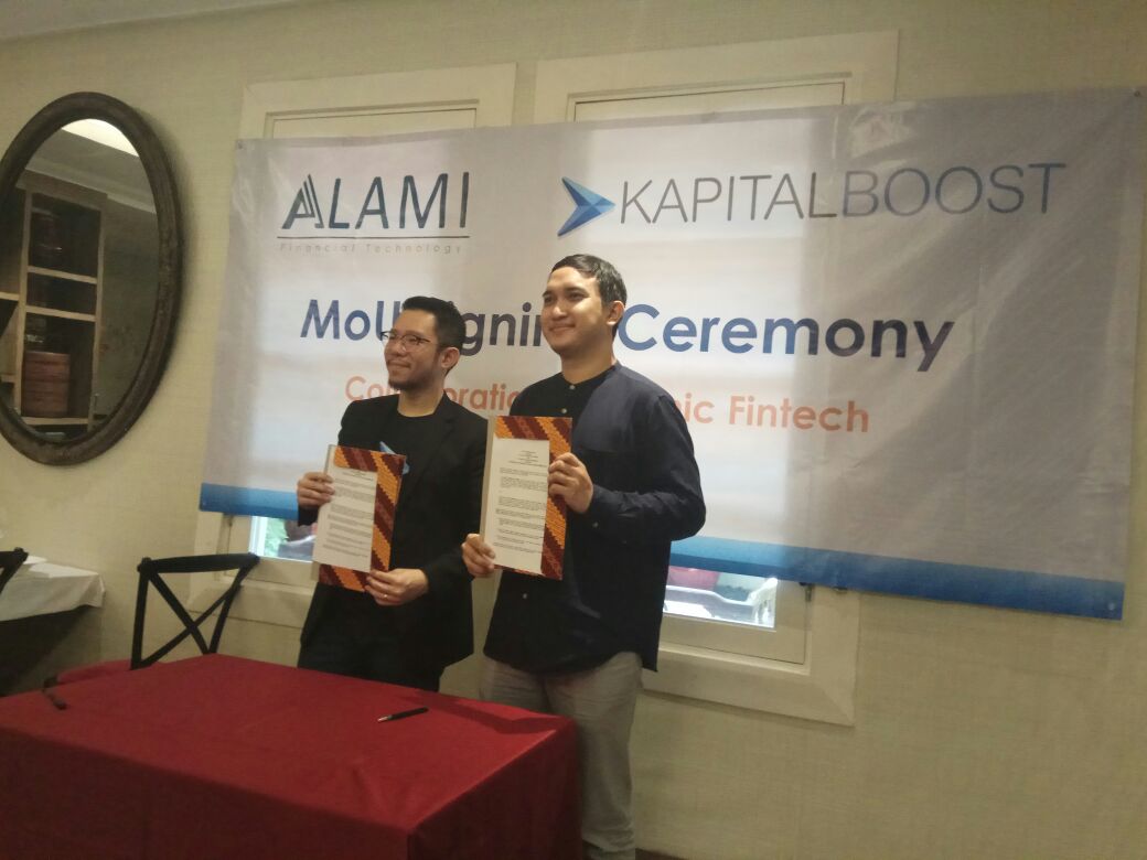 Penandatanganan kerja sama antara Alami dan Kapital Boost / Alami