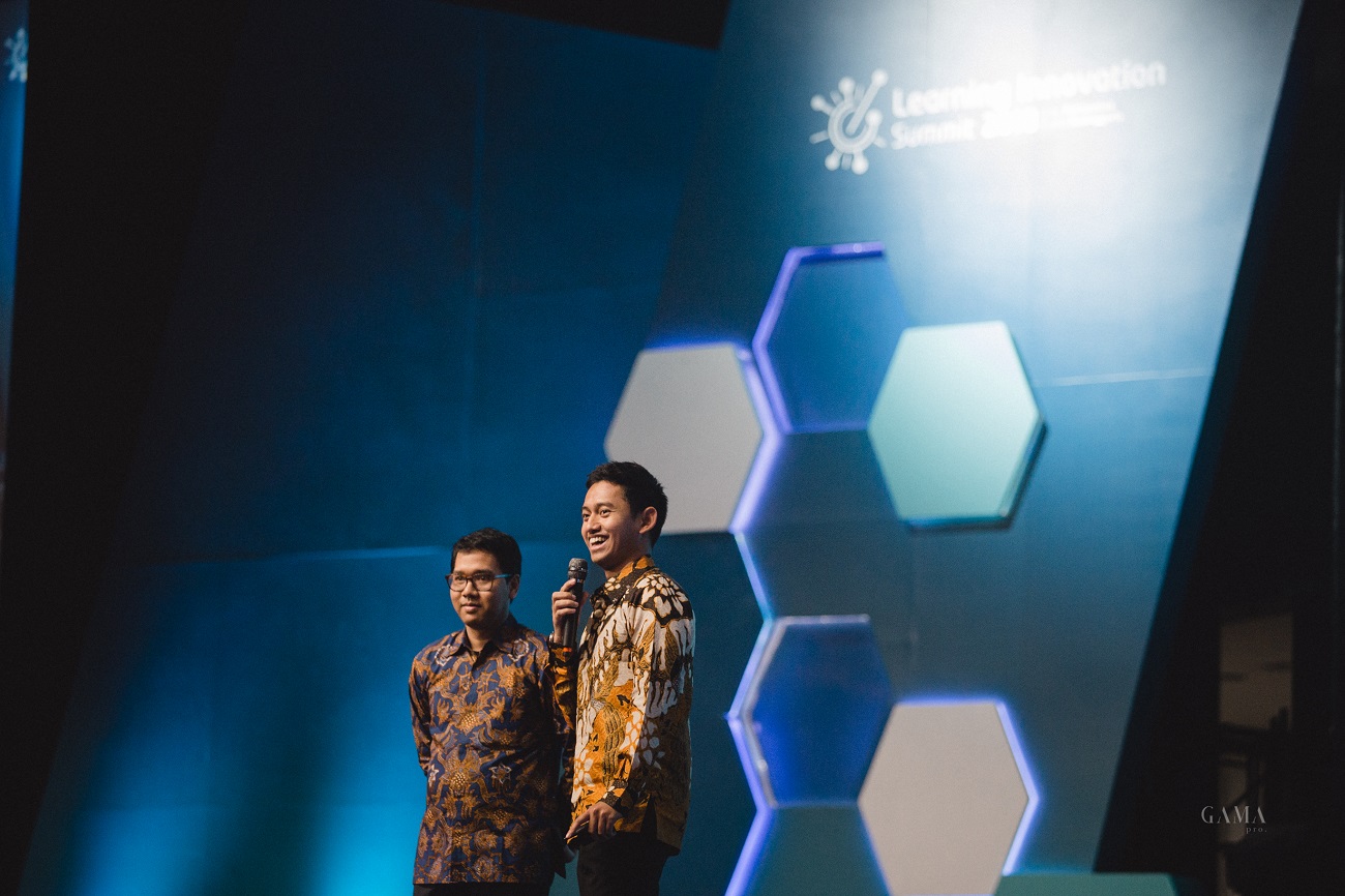 Co-founder Ruangguru dalam ajang Learning Innovation Summit 2018 / Ruangguru