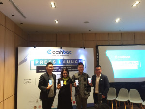 Mario Gaw, Cashbac's Co-Founder and CEO during product announcement / DailySocial