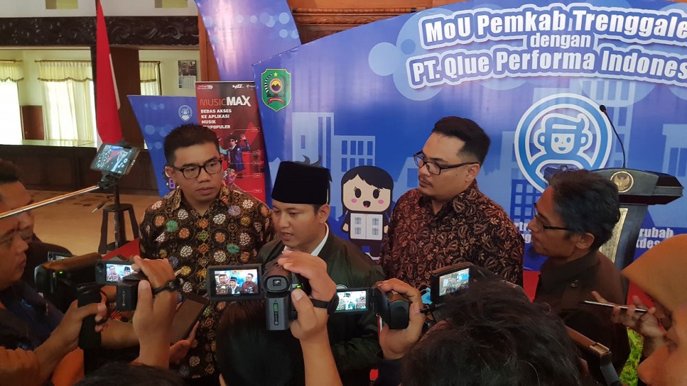 Peresmian layanan Qlue di Kabupaten Trenggalek