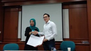 CEO dan Co-Founder Gadjian Afia R Fitriati dan CEO dan Co-Founder KoinWorks Benedicto Haryono / DailySocial