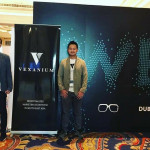 Danny Baskara and team when promoting Vexanium in Dubai's blockchain event / Vexanium