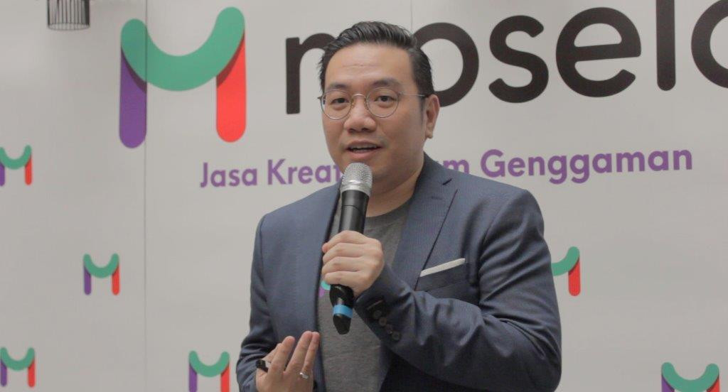 Founder dan CEO Moselo Richard Fang saat peluncuran resmi layanan / Moselo