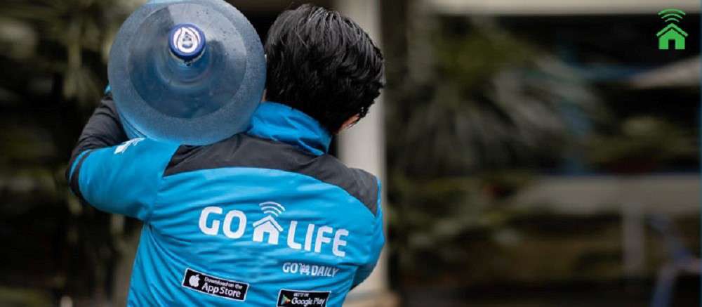 GO-DAILY layanan dari GO-JEK untuk pemesanan dan antar air minum kemasan dan gas