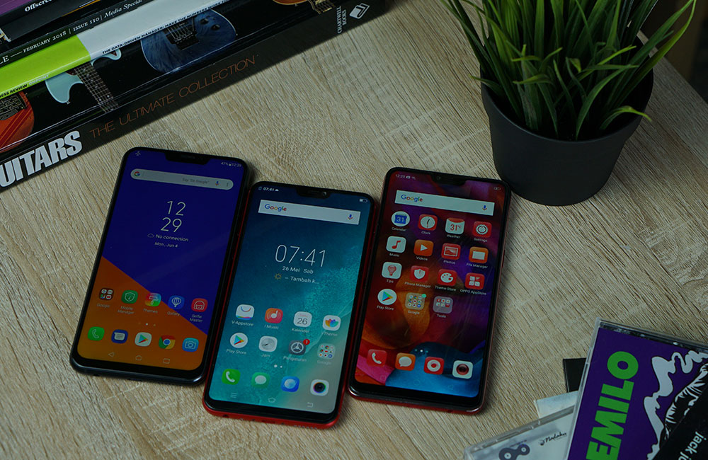 Smartphone-Android-dengan-notch-dan-AI