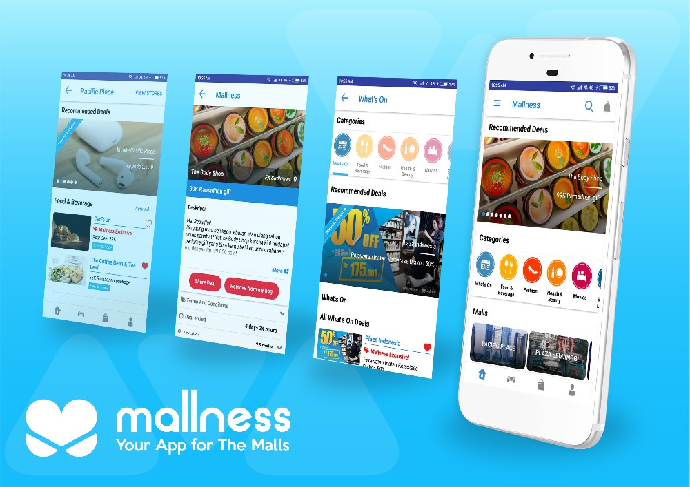 Aplikasi Mallness memperbarui tampilan UI/UX