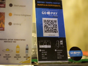 Pembayaran menggunakan QR Code GO-PAY / GO-PAY