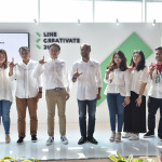 Tim LINE Indonesia dan Bekraf dalam peresmian kompetisi LINE Creativate 2018 / LINE Indonesia