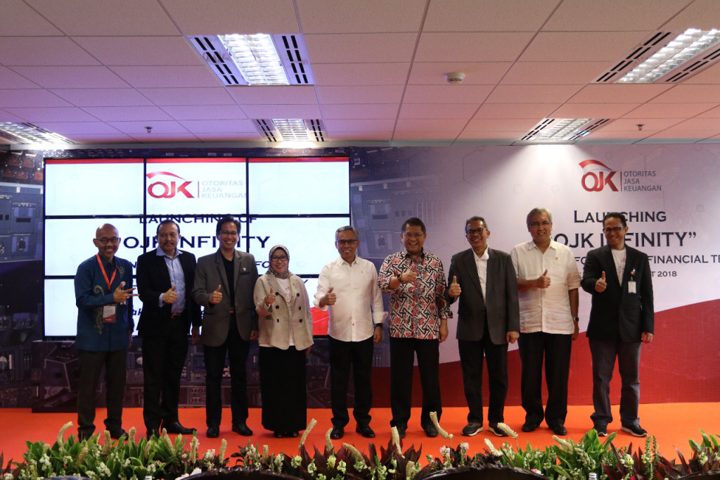 OJK Infinity launching in Jakarta, attended by the officials from OJK, Bekraf, and Kominfo / OJK