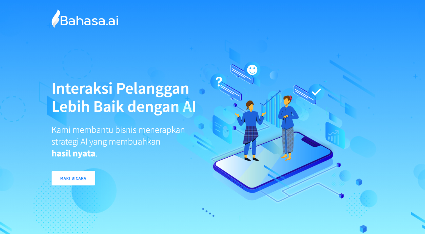 Bahasa.ai focused on developing NLP/NLU for Bahasa Indonesia