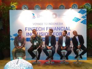 Para pembicara di acara Fintech Inclusion Forum