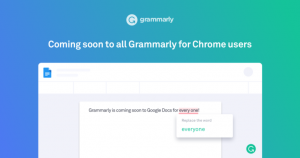 Grammarly for Chrome to Google Docs