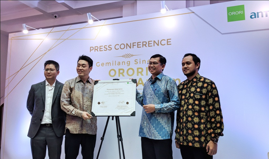 Layanan e-commerce perhiasan Orori menjadi reseller resmi emas batangan Antam. Menargetkan GMV tahunan dapat tembus US$25 juta atau sekitar Rp375 miliar