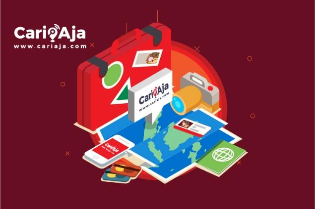 Aplikasi direktori CariAja memiliki 16 kategori pencarian dengan radius 5 km. Menambah fitur top up saldo e-money dan waktu salat untuk gaet pengguna baru