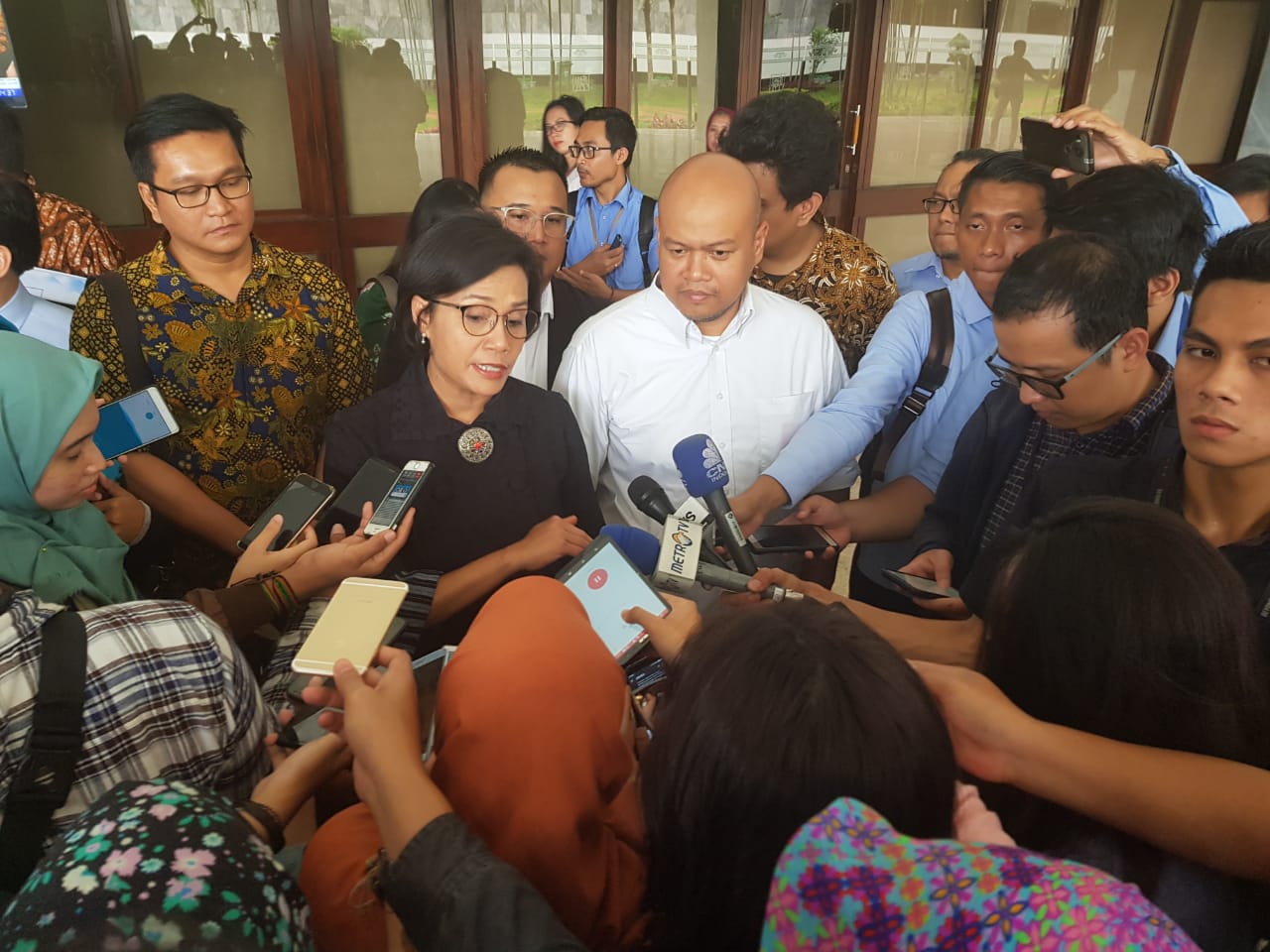 Sri Mulyani after meeting with IDEA parties