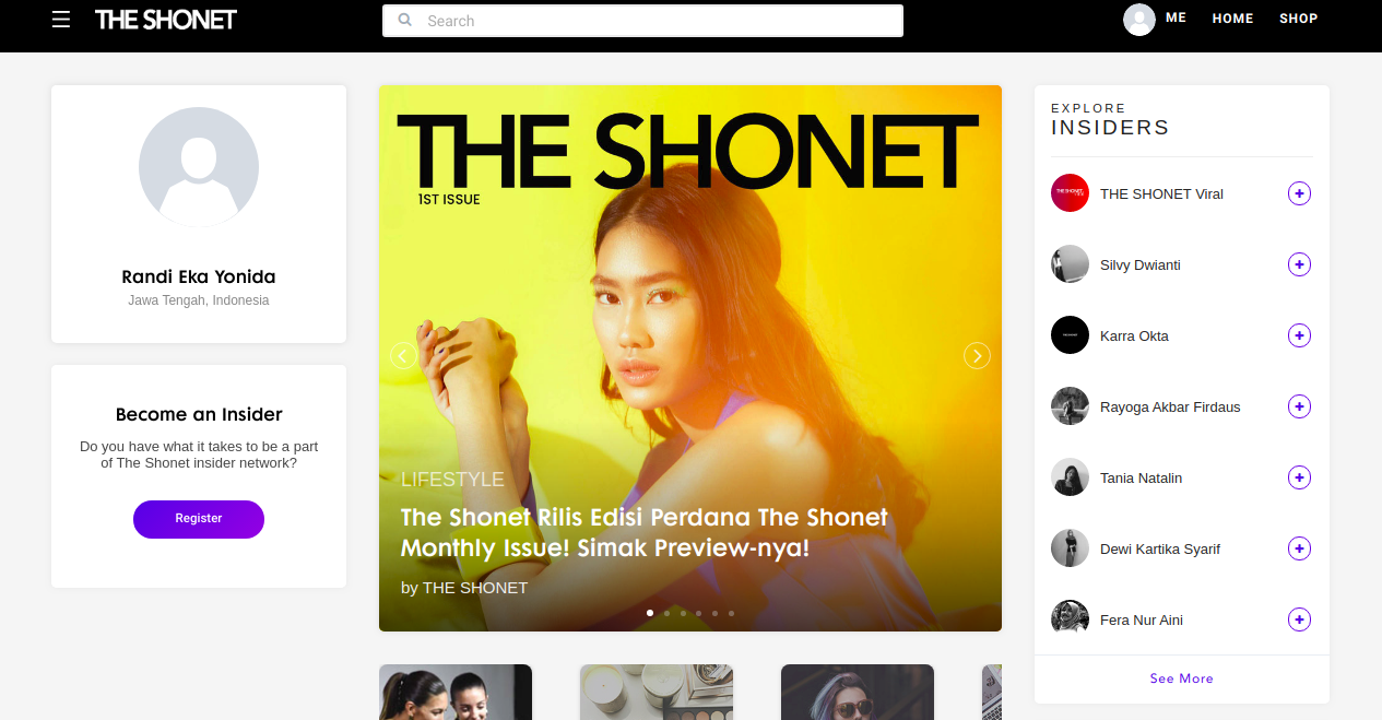 Media Sosial Fashion The Shonet