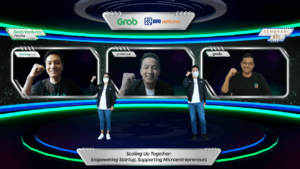 Konferensi Pers Virtual Peluncuran Grab Ventures Velocity Batch 4 X Sembrani Wira / Grab