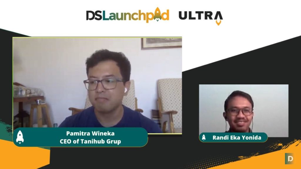 Co-Founder & CEO TaniHub Pamitra Wineka dalam sesi DSLaunchpad ULTRA