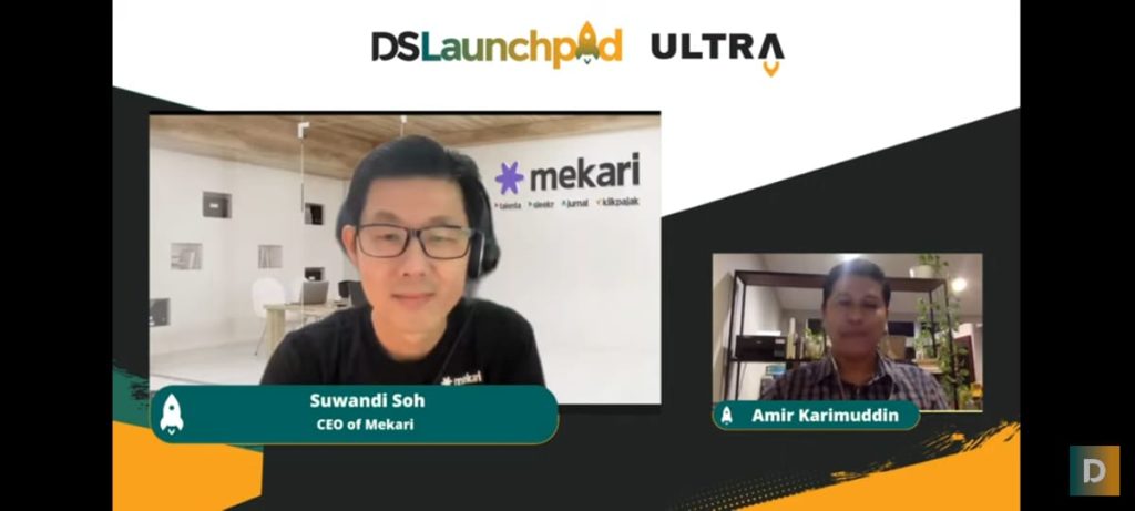 Co-Founder & CEO Mekari Suwandi Soh dalam sesi DSLaunchpad ULTRA