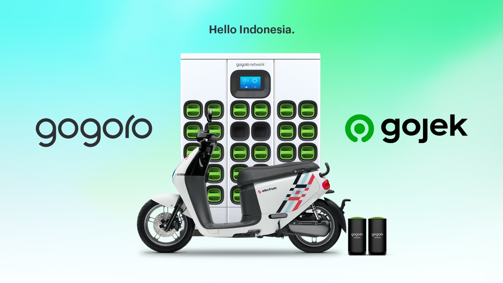 Gojek mengumumkan kerja sama strategis dengan Gogoro, perusahaan teknologi global di ekosistem baterai swap, untuk mempercepat adopsi kendaran listrik di Indonesia / Gojek