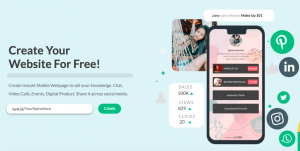Link.id memudahkan kreator membuat laman landing page yang bisa dimonetisasi secara langsung