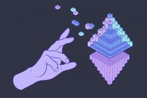 Ilustrasi blockchain Ethereum