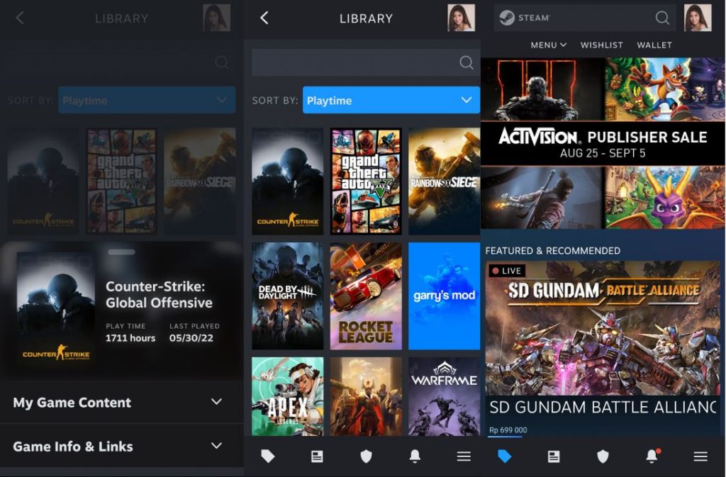 Steam Mobile Gui Aplikasi Steam Mobile Baru Sudah Mulai Open Beta