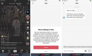 Chatbot AI TikTok, Tako