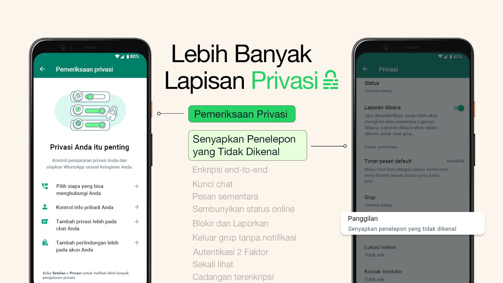 WhatsApp hadirkan fitur Bisukan Penelepon Tidak Dikenal
