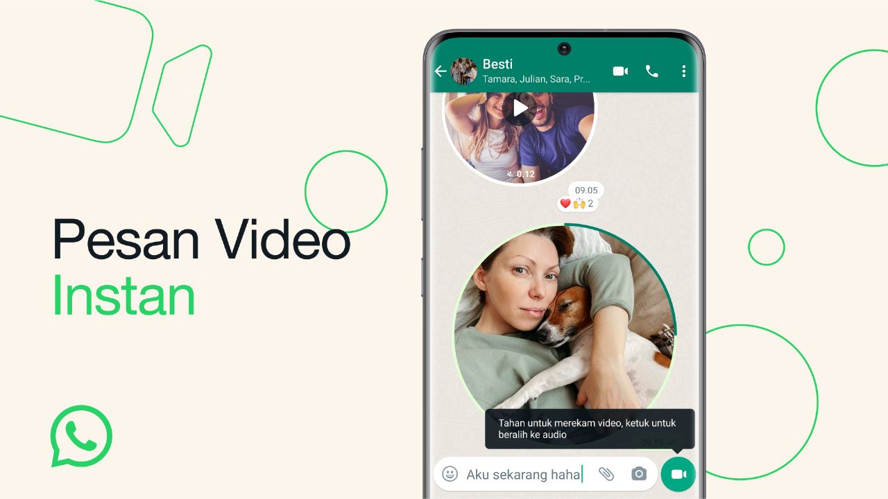 WhatsApp pesan video instan