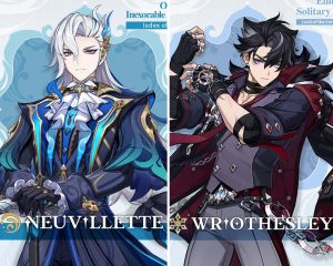 Genshin Impact Neuvilette dan Wriothesley