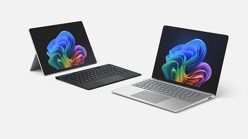 Family Render of Surface Pro with Surface Pro Flex Keyboard and Surface Laptop