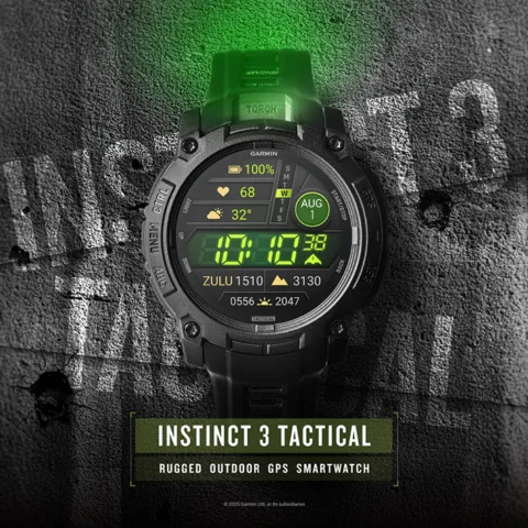 Garmin Luncurkan Instinct 3 – Tactical Edition, Jam Tangan Pintar Tangguh untuk Kondisi Ekstrem