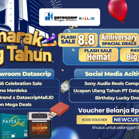 DatascripMall.ID Hadirkan Promo Spesial Agustus, Rayakan Ulang Tahun dan Kemerdekaan