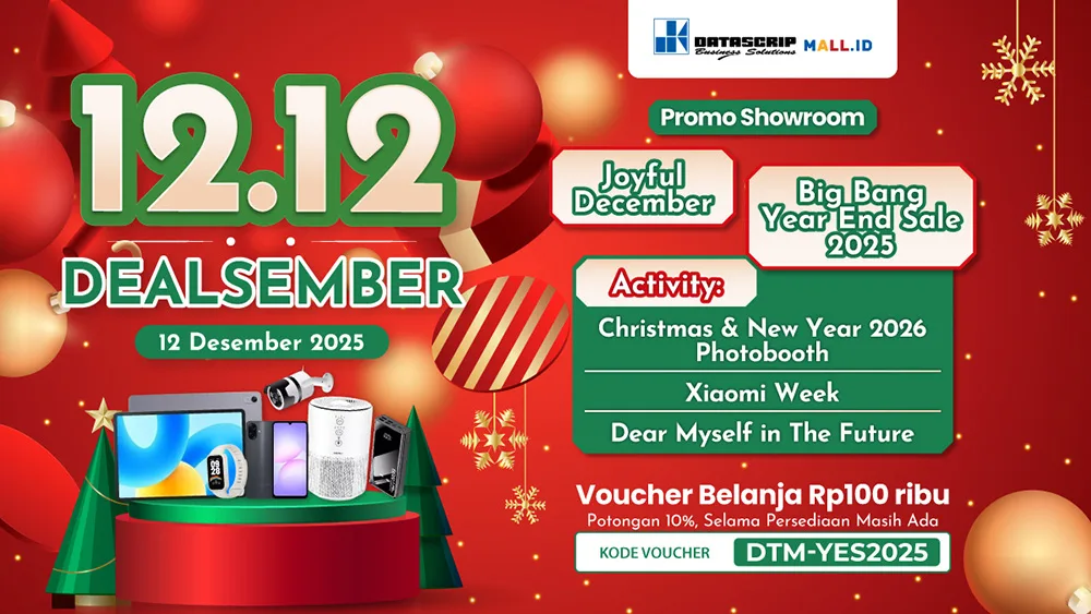 Siapkan Kebutuhan Natal dan Tahun Baru, DatascripMall.ID Hadirkan Momen Harbolnas dengan Promo 12.12 Dealsember