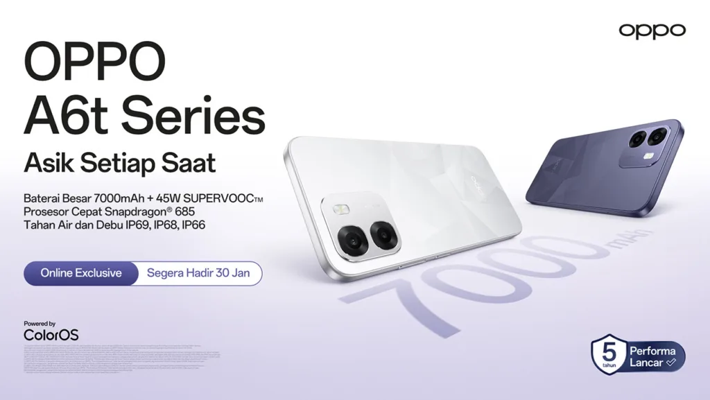 OPPO A6t Series Segera Hadir di Indonesia, Ini Fokus Utamanya
