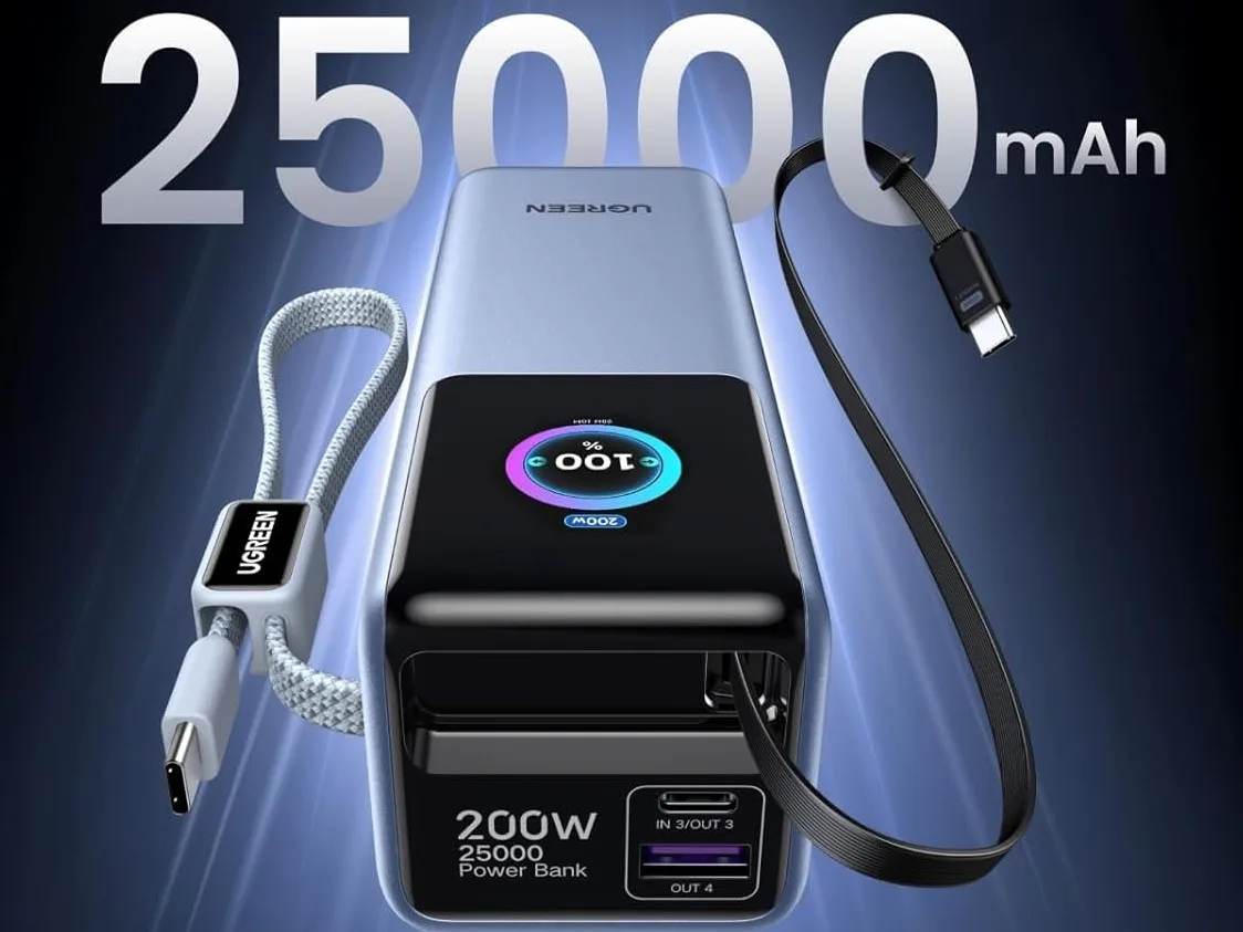 Baseus dan Ugreen Meluncurkan Powerbank 25.000 mAh 200W untuk Laptop Modern